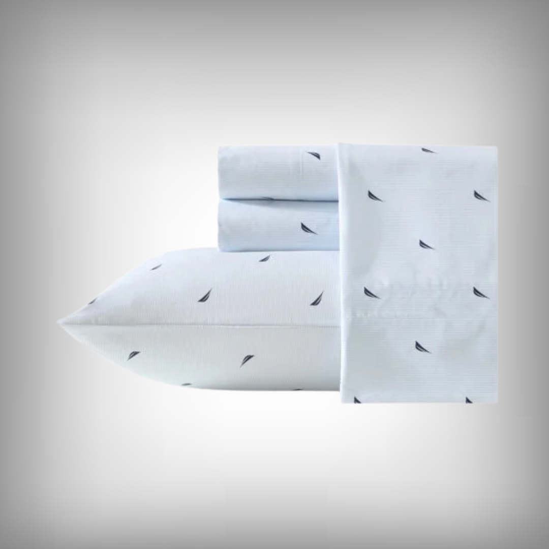 NAUTICA BOAT STRIPE SHEET SET